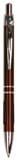 Gloss Burgundy Anodized Aluminum Ballpoint Pen with Rubber Gripper