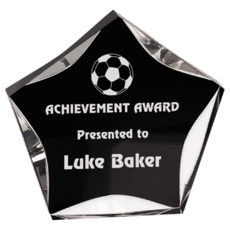 6" Black & Clear Luminary Premier Acrylic