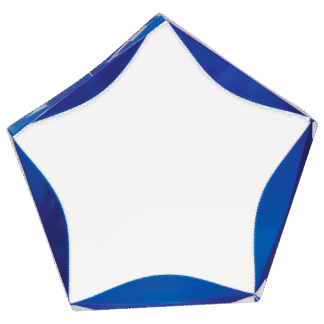 7" Clear & Blue Luminary Premier Acrylic