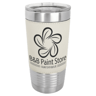 White Polar Camel 20 oz. Leatherette Grip Tumbler