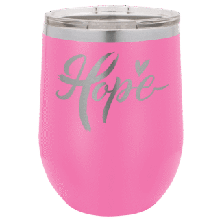 Pink 12 oz. Polar Camel Stemless Wine Tumbler