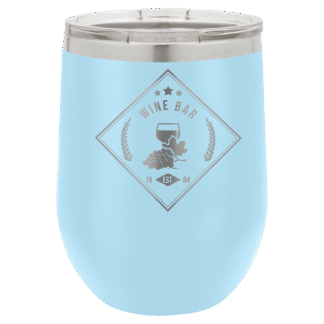 Light Blue 12 oz. Polar Camel Stemless Wine Tumbler