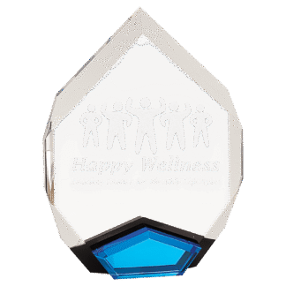 6" x 8" Blue Marquis Acrylic