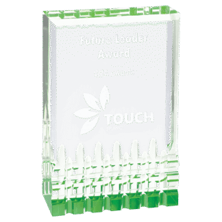 3 1/2" x 5" Green Mirage Acrylic