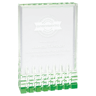 5" x 7" Green Mirage Acrylic