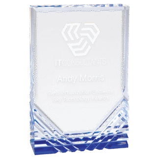 5" x 7" Blue Jewel Mirage Acrylic