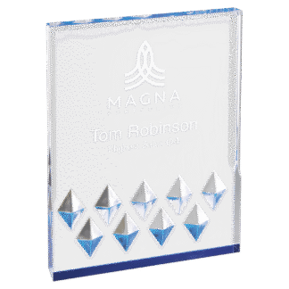 6" Blue Diamond Mirage Acrylic