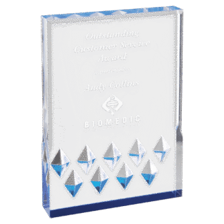 7" Blue Diamond Mirage Acrylic