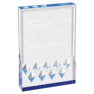 8" Blue Diamond Mirage Acrylic