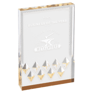 8" Gold Diamond Mirage Acrylic