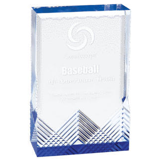 3 1/2" x 5" Blue Apex Mirage Acrylic