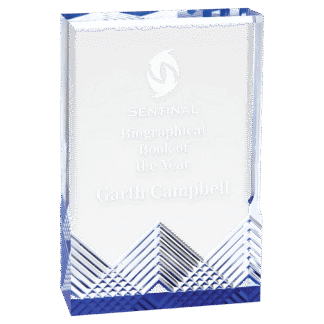 4 1/4" x 6" Blue Apex Mirage Acrylic