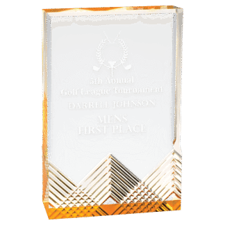 5" x 7" Gold Apex Mirage Acrylic