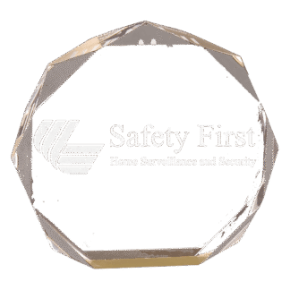 7" Gold Octagon Acrylic