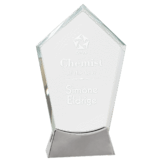 Peak Platinum Glass with Full Metal Base