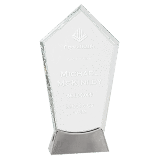 Peak Platinum Glass with Full Metal Base