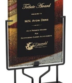 Autumn Harvest Rectangle Acrylic with Iron Stand