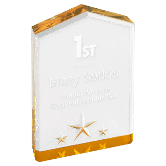 5" Gold Star Point Acrylic