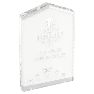 6" Silver Star Point Acrylic