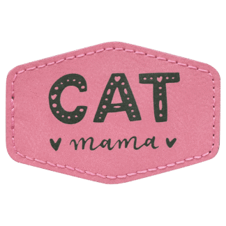 Pink Leatherette Hex Patch