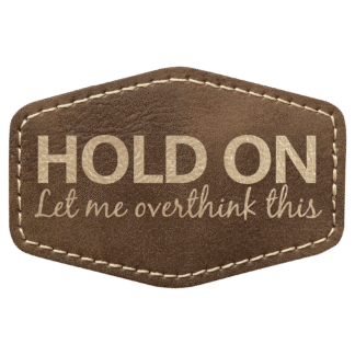 Rustic/Gold Leatherette Hex Patch