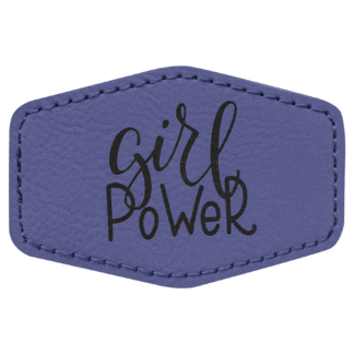 Purple Leatherette Hex Patch