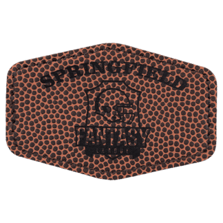 Football Leatherette Hex Patch