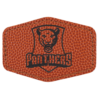 Basketball Leatherette Hex Patch