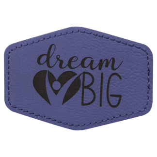 Purple Leatherette Hex Patch