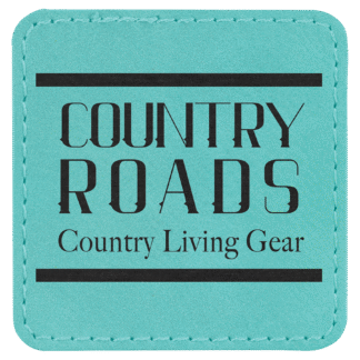 Teal Laserable Leatherette Patch with Adhesive