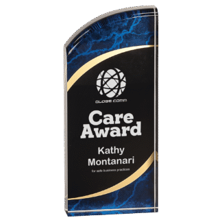 8" Green Marble Rounded Premier Acrylic