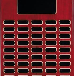 Rosewood Piano Finish Perpetual Plaque with 45 Plates