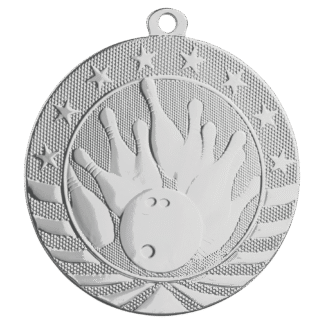 Bowling Starbrite Medal-Silver