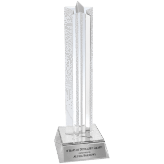 Silver Star Column Acrylic