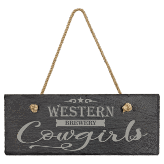 Rectangle Slate Decor with Hanging String