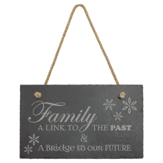 Rectangle Slate Decor with Hanging String