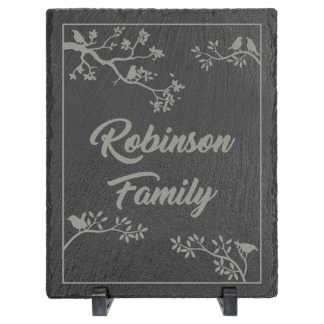 Rectangle Slate Decor with Rubber Pads and Stands