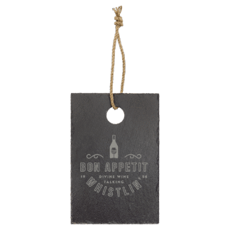 Slate Cutting Board with Rubber Pads and Hanging String