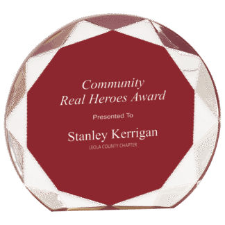 Burgundy Sunburst Acrylic