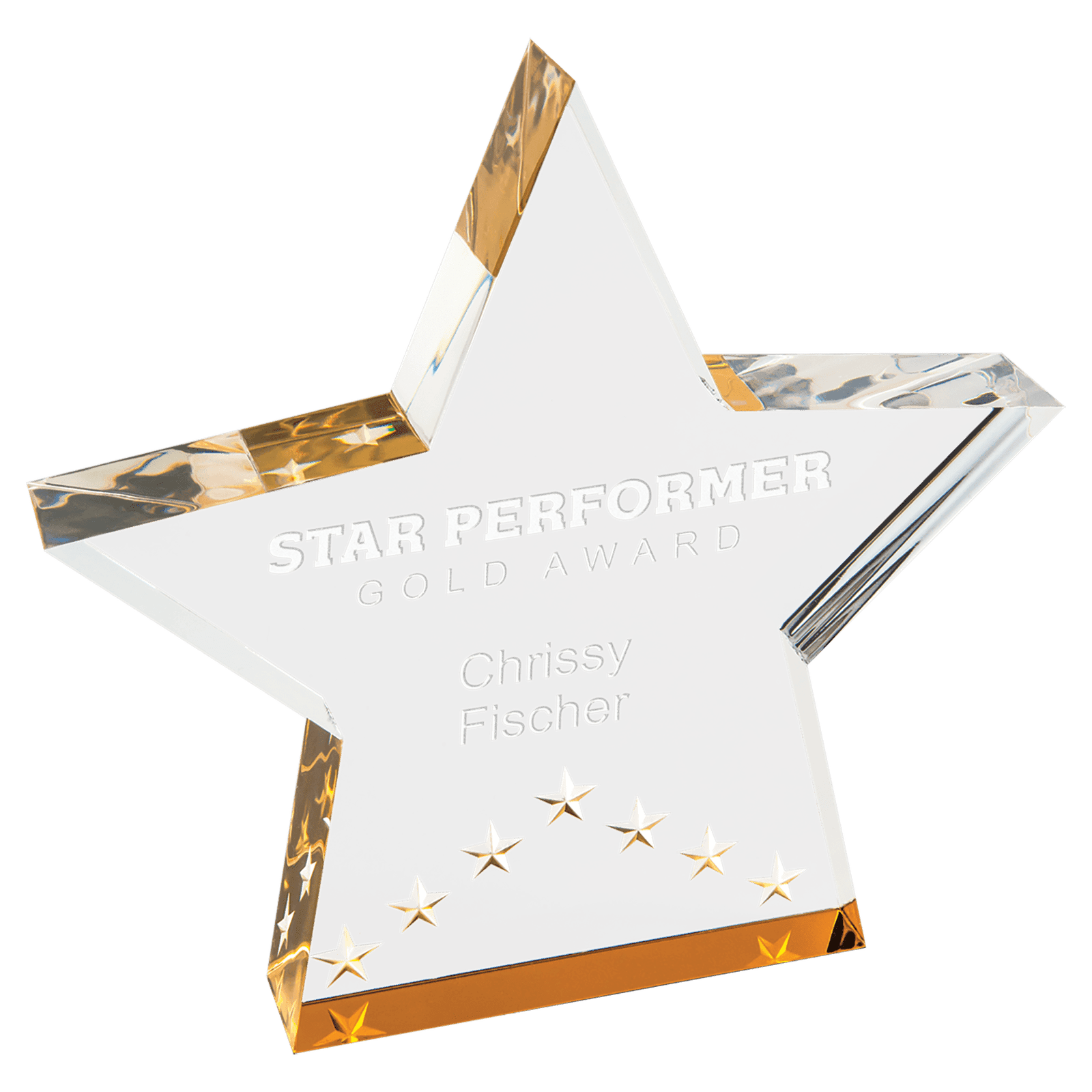 6" Gold Star Performance Acrylic