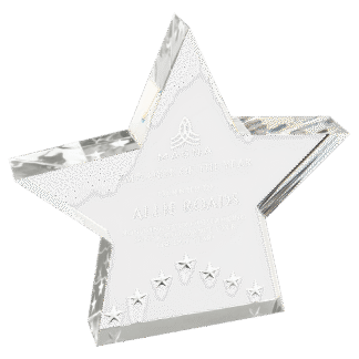 6" Silver Star Performance Acrylic