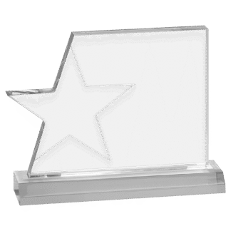 Clear Star Page Acrylic with Base