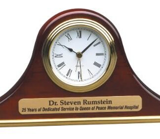 Rosewood Mantel Desk Clock