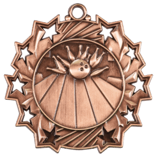 Bowling Ten Star Medal-Bronze