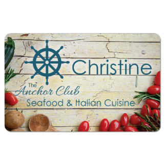 Gloss White Aluminum Name Badge with Rouded Corners