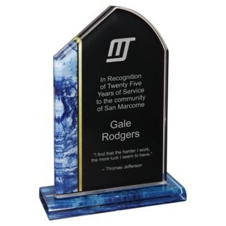 7 3/4" Blue Tuscany Stand-Up Acrylic