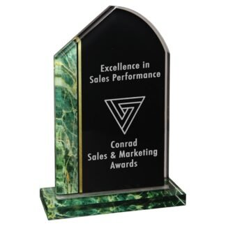 7 3/4" Green Tuscany Stand-Up Acrylic