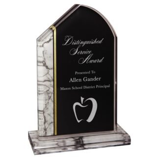 7 3/4" White Tuscany Stand-Up Acrylic