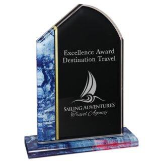 8 3/4" Blue Tuscany Stand-Up Acrylic