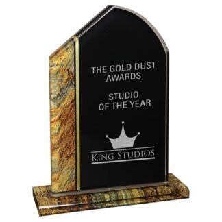 8 3/4" Gold Tuscany Stand-Up Acrylic